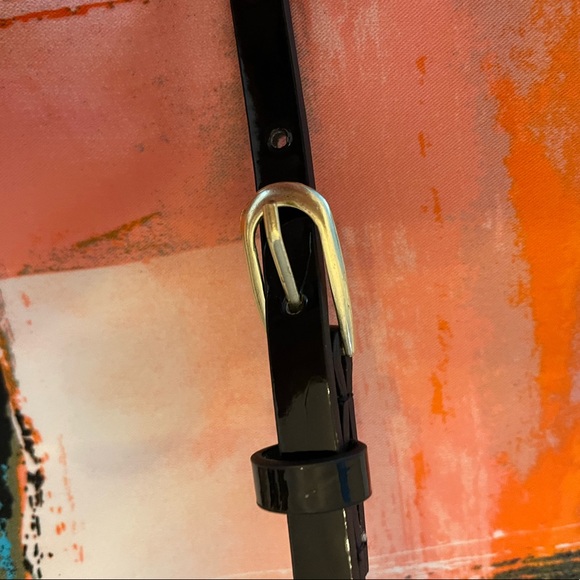 Pretty paint brush patterned skirt and Belt. Worthington Size 14 - Picture 8 of 11